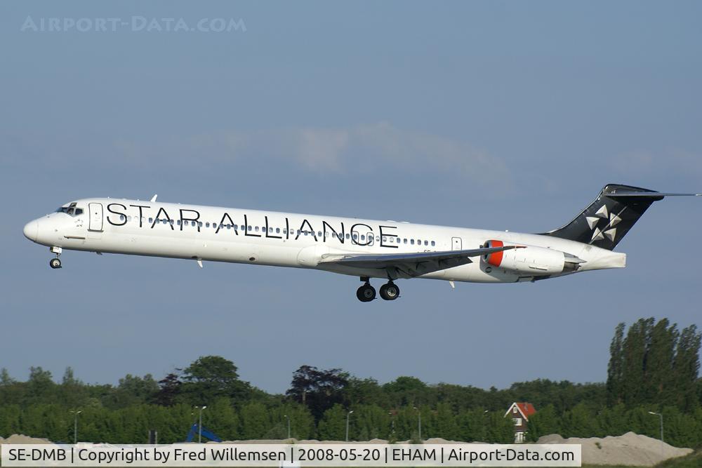 SE-DMB, 1991 McDonnell Douglas MD-81 (DC-9-81) C/N 53314, SAS IN STAR ALLIANCE CLRS