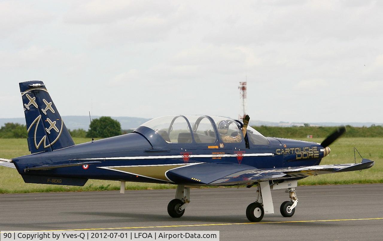 90, Socata TB-30 Epsilon C/N 90, Socata TB-30 Epsilon (F-SEXG) Cartouche Doré, Avord Air Base 702 (LFOA) Open day 2012