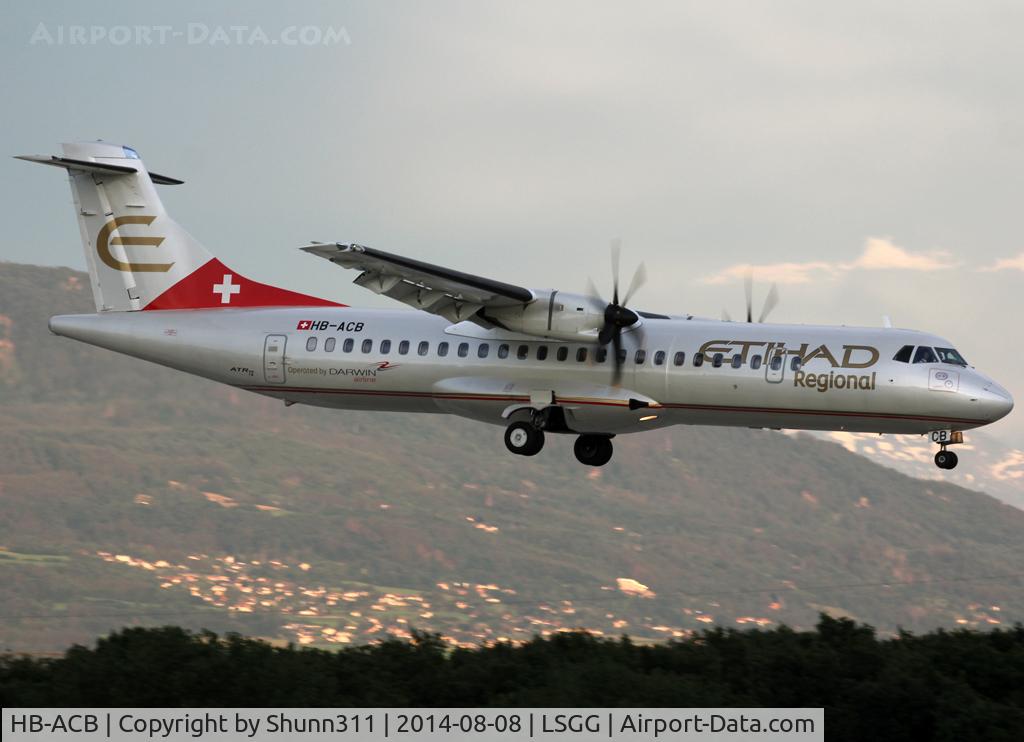 HB-ACB, 2001 ATR 72-212A (500) C/N 662, Landing rwy 23