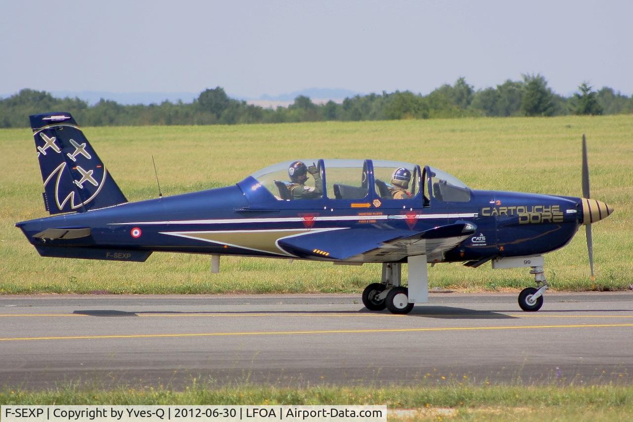 F-SEXP, Socata TB-30 Epsilon C/N 99, Socata TB-30 Epsilon (F-SEXP) Cartouche Doré, Avord Air Base 702 (LFOA) Open day 2012