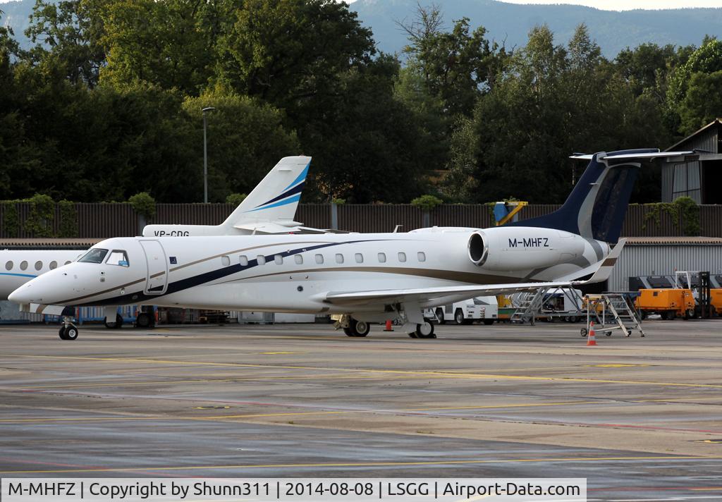 M-MHFZ, 2012 Embraer EMB-135BJ Legacy 600 C/N 14501150, Parked at the General Aviation area...