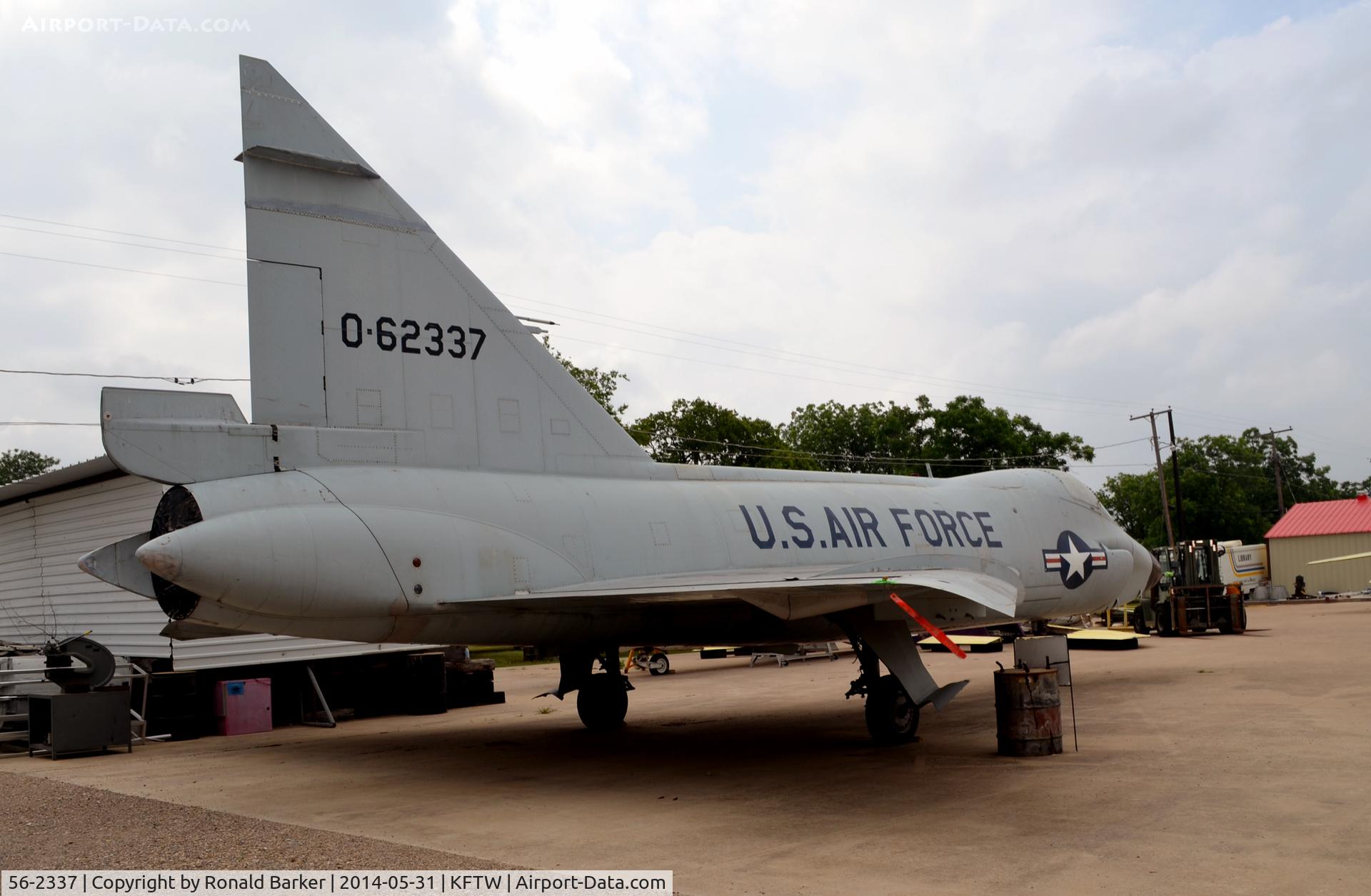56-2337, 1956 Convair TF-102A Delta Dagger C/N Not found 56-2337, Two seat TF-102A at the Fort Worth Aviation Museum