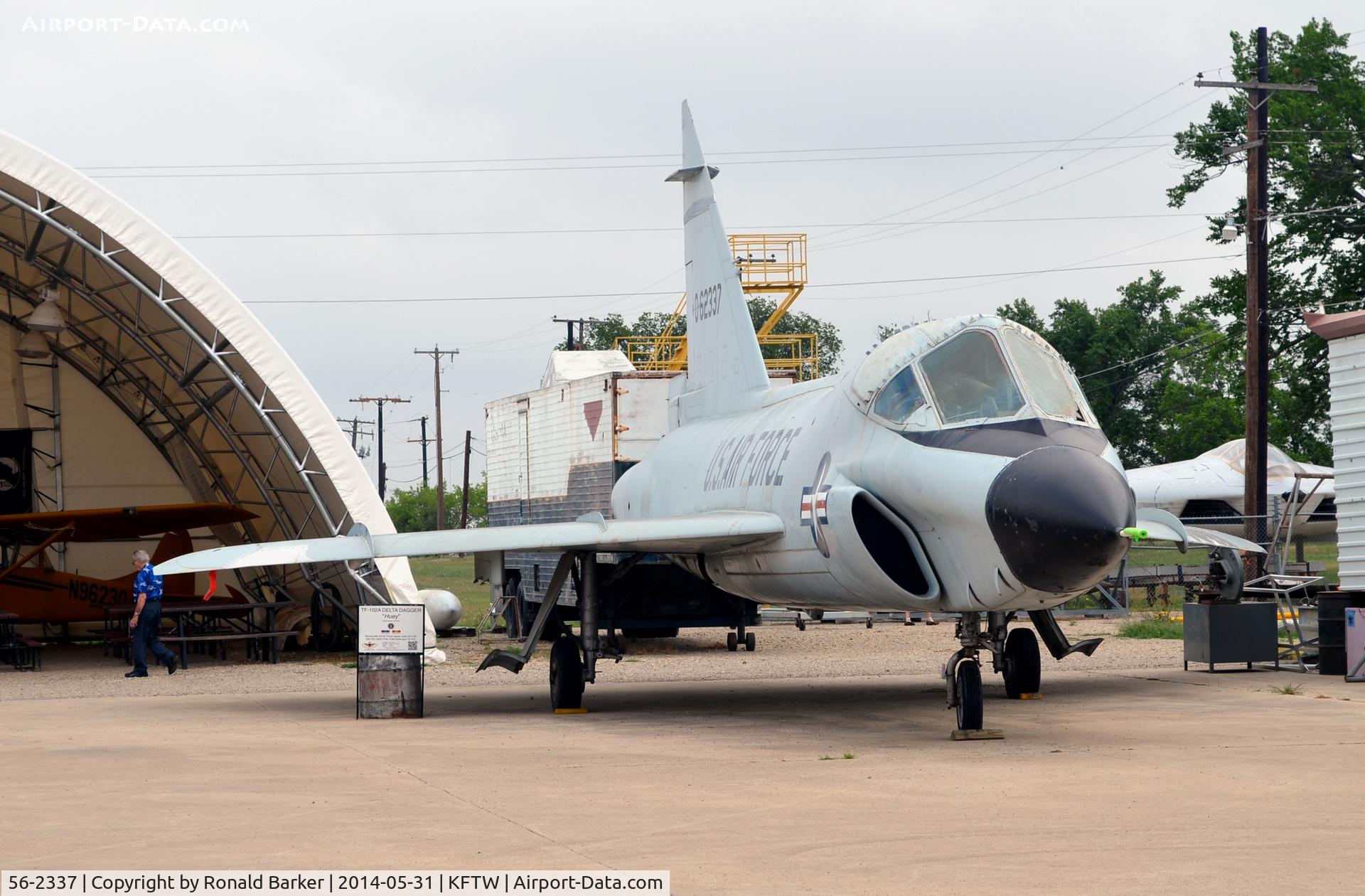 56-2337, 1956 Convair TF-102A Delta Dagger C/N Not found 56-2337, Two seat TF-102A Fort Worth Aviation Museum