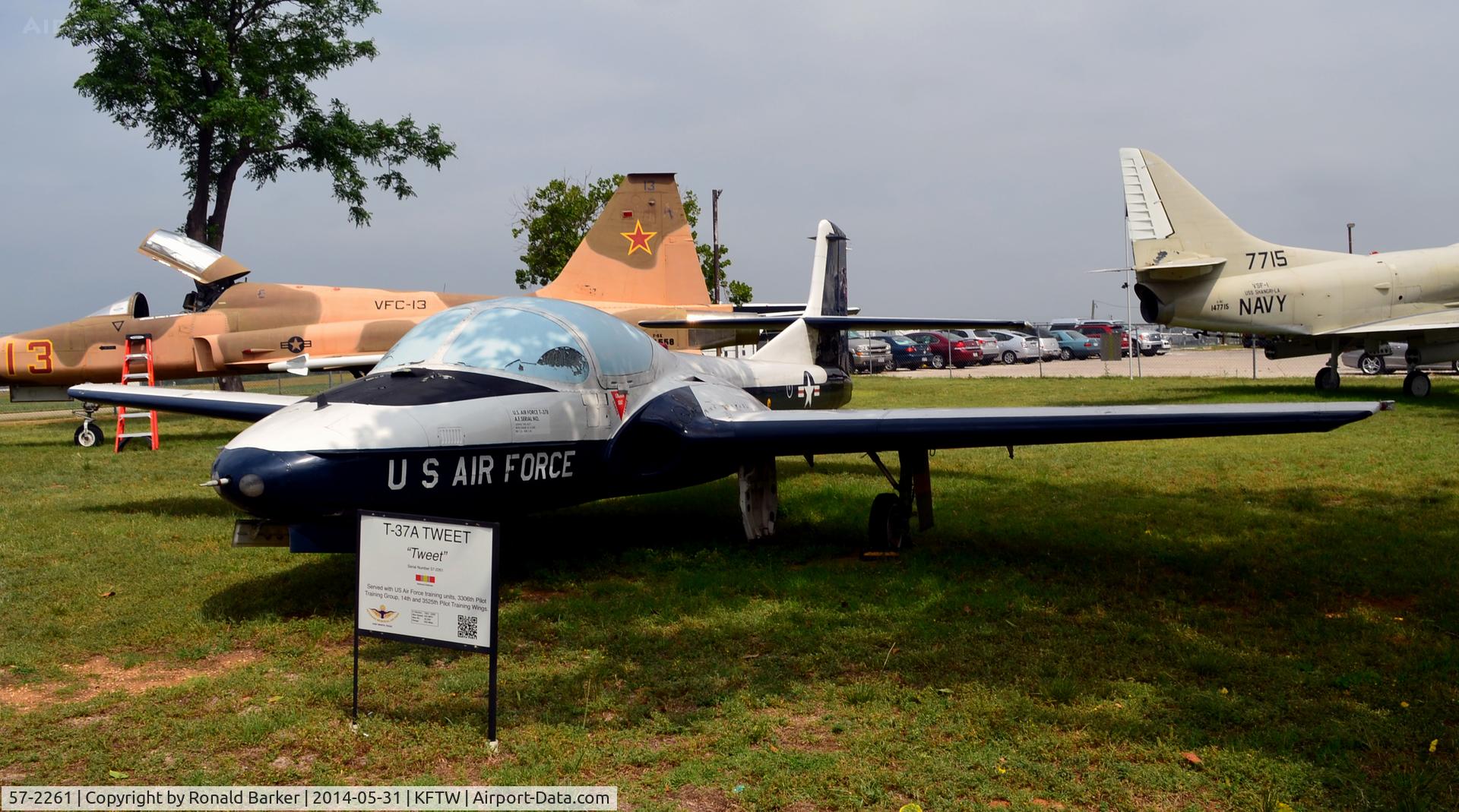 57-2261, 1957 Cessna T-37A Tweety Bird C/N 40194, Fort Worth Aviation Museum