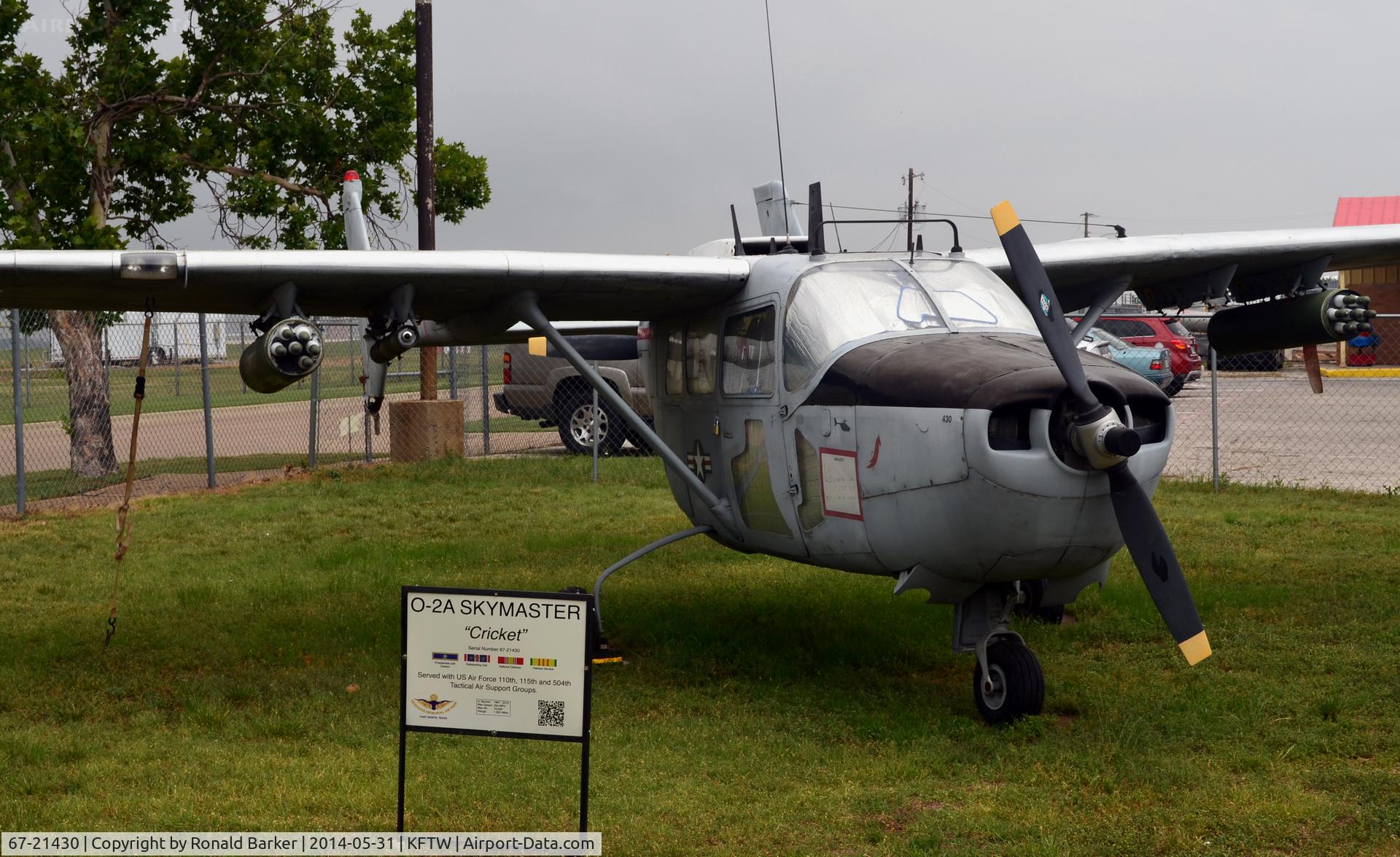 67-21430, 1967 Cessna O-2A Super Skymaster Super Skymaster C/N 377M-0136, Fort Worth Aviation Museum