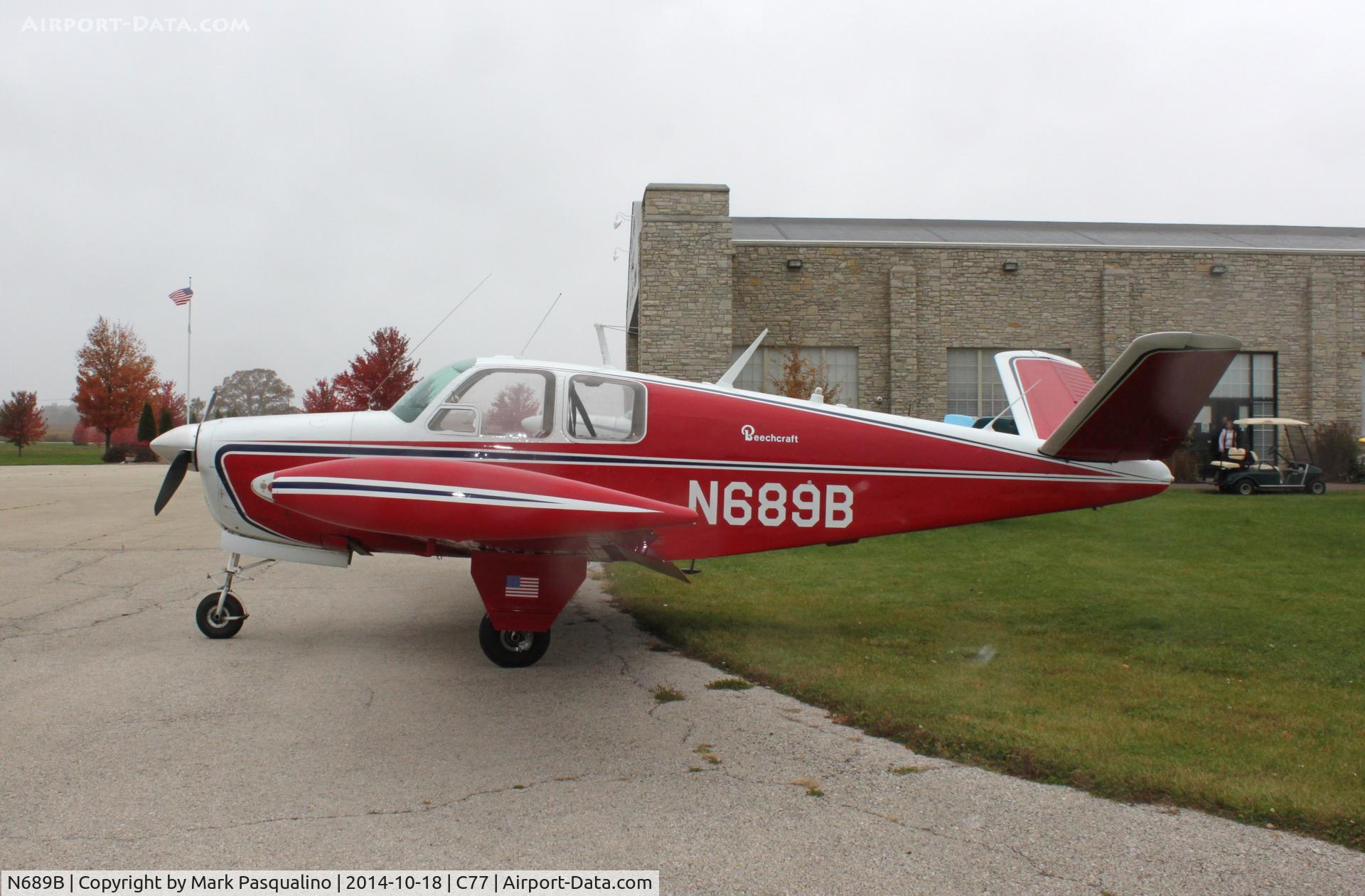 N689B, 1948 Beech A35 Bonanza C/N D-1692, Beech A35