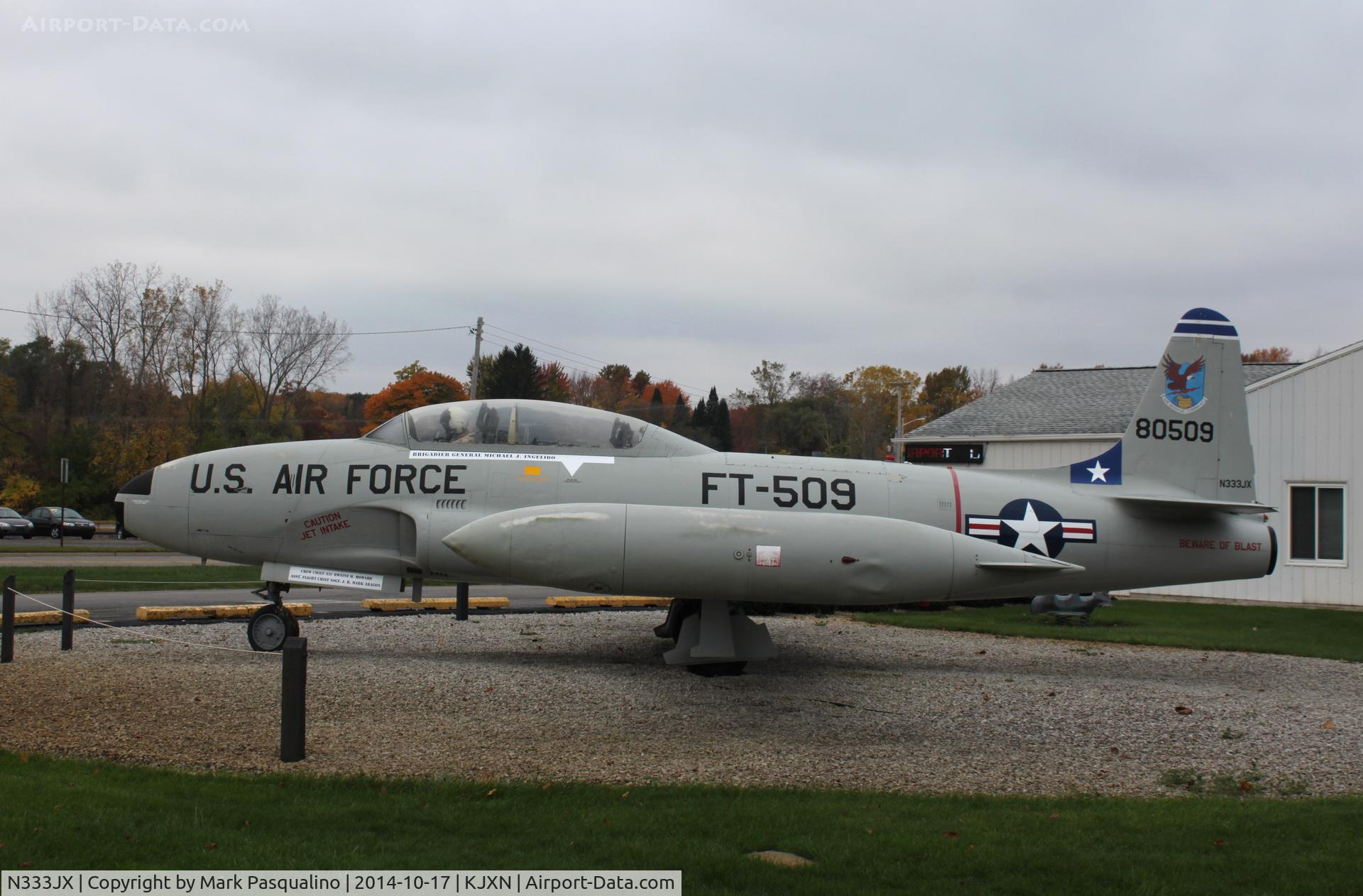 N333JX, 1958 Lockheed T-33A Shooting Star C/N 58-509, Lockheed T-33