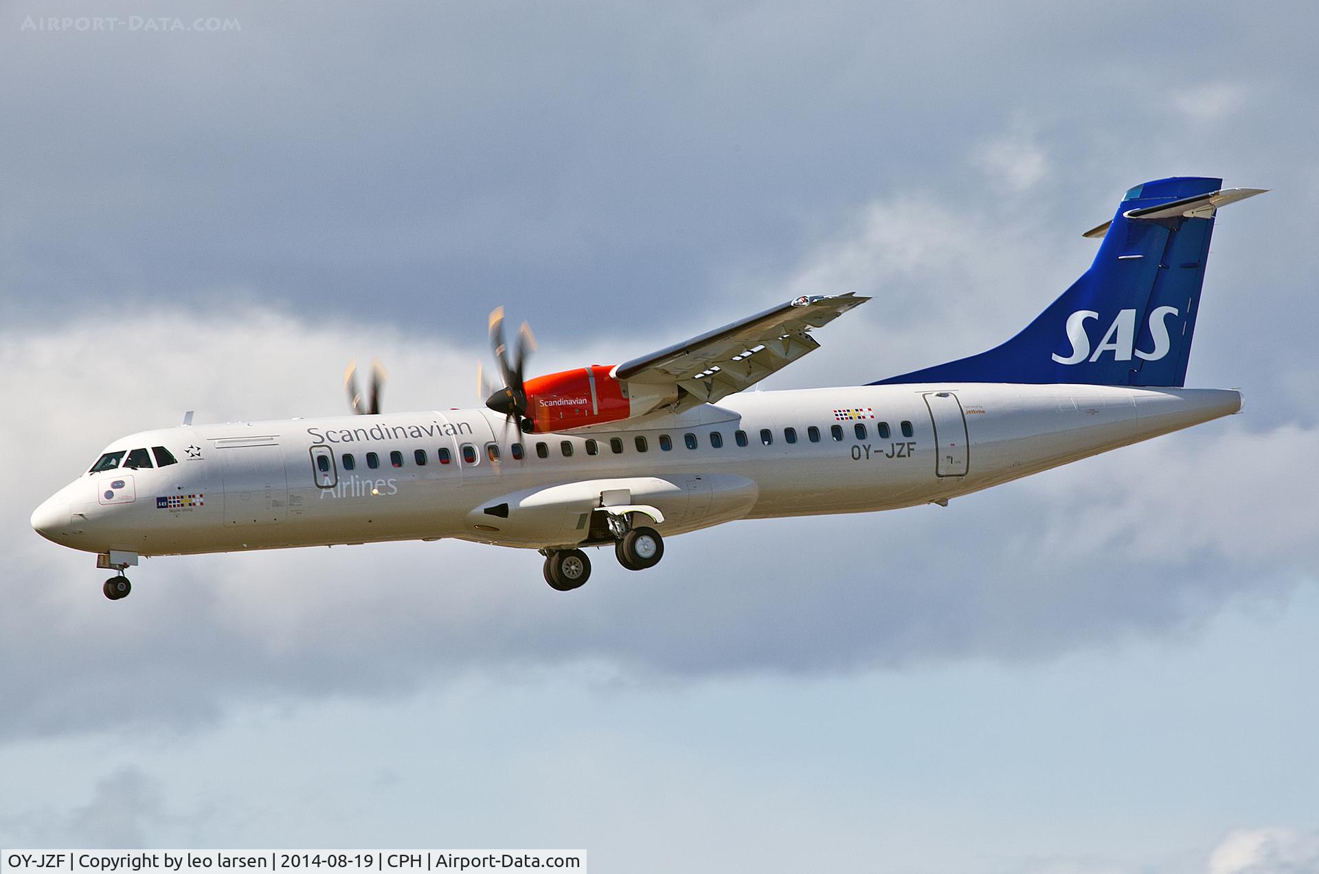OY-JZF, 2014 ATR 72-212A C/N 1165, Copenhagen 19.8.14