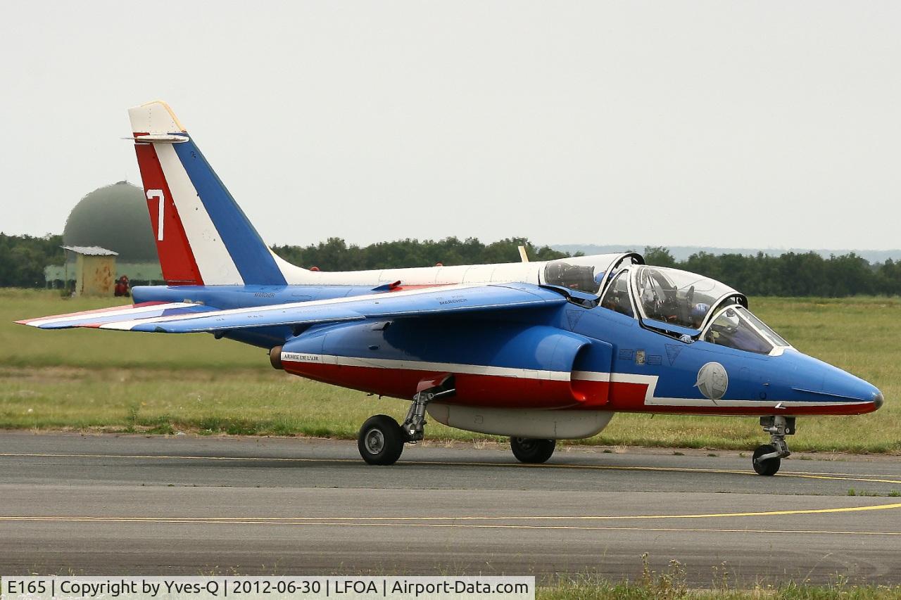 E165, Dassault-Dornier Alpha Jet E C/N E165, Dassault Dornier Alphajet (F-TERE), Athos 07 of Patrouille de France 2012, Avord Air Base 702 (LFOA) Open day 2012