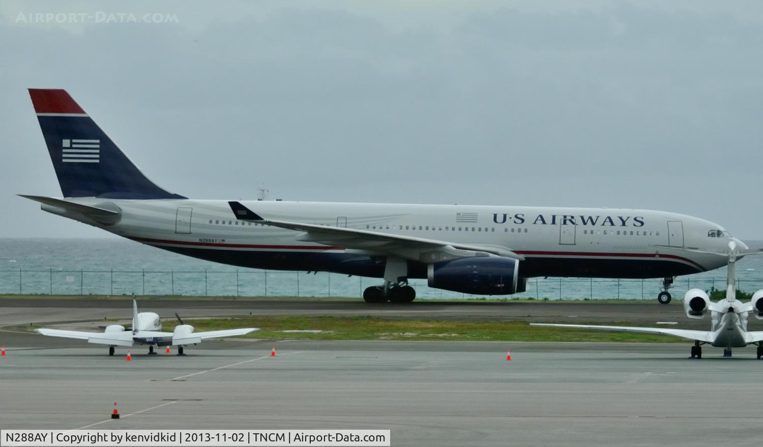 N288AY, 2013 Airbus A330-243 C/N 1441, From terminal.