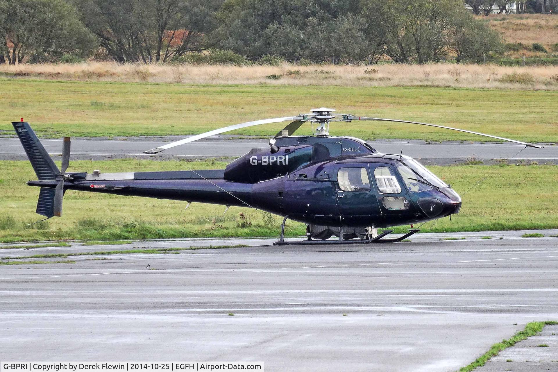 G-BPRI, 1982 Aerospatiale AS-355F-1 Twin Squirrel C/N 5181, Visiting Equreuil II, callsign Pipeline3, previously, N364E, G-BPRI, G-TUPA, Stapleford Aerodrome based, seen parked up at EGFH.