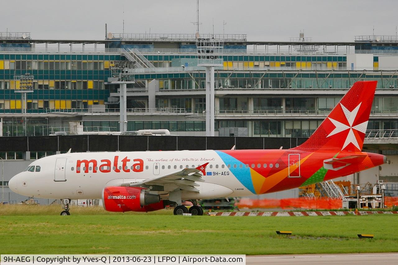 9H-AEG, 2003 Airbus A319-112 C/N 2113, Airbus A319-112, Taxiing after landing Rwy 26, Paris-Orly Airport (LFPO-ORY)