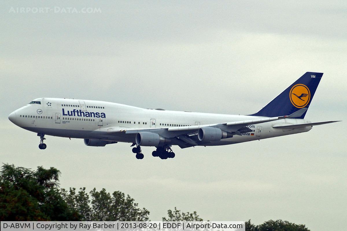 D-ABVM, 1998 Boeing 747-430 C/N 29101, Boeing 747-430 [29101] (Lufthansa) Frankfurt~D 20/08/2013