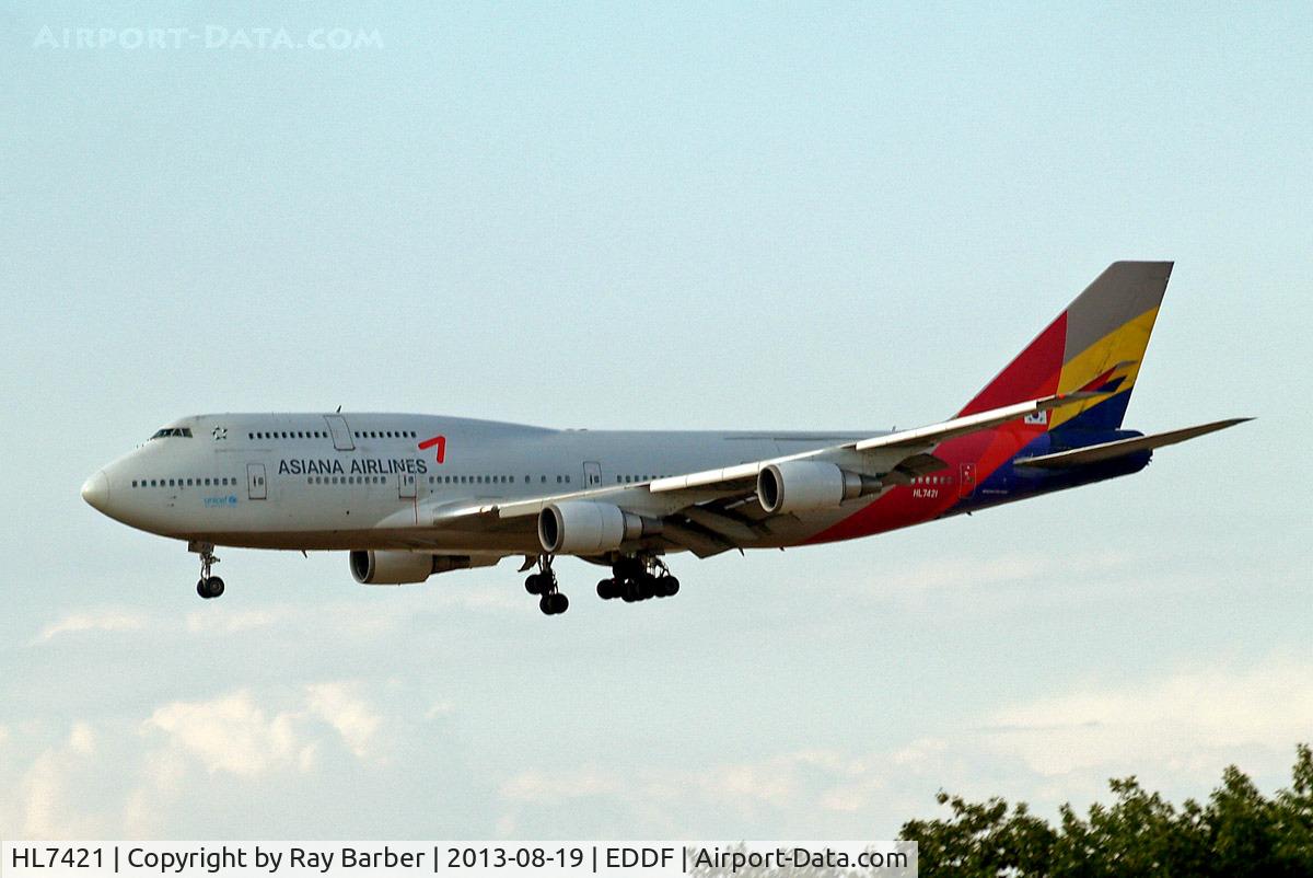 HL7421, 1996 Boeing 747-48EM C/N 25784, Boeing 747-48EM [25784] (Asiana Airlines) Frankfurt~D 19/08/2013