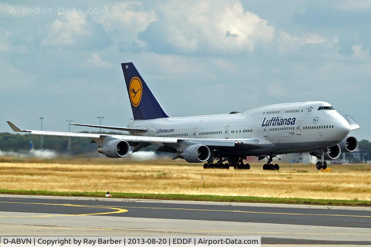 D-ABVN, 1992 Boeing 747-430 C/N 26427, Boeing 747-430 [26427] (Lufthansa) Frankfurt~D 20/08/2013