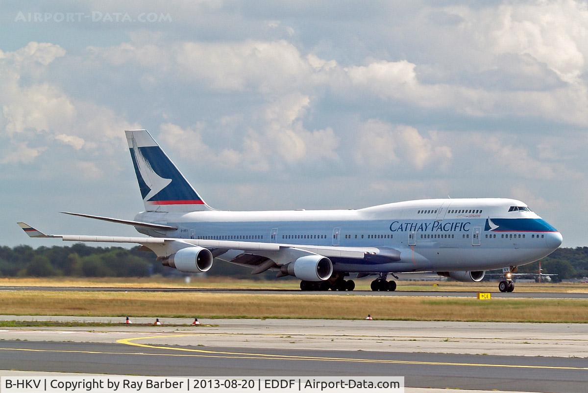 B-HKV, Boeing 747-412 C/N 26552, Boeing 747-412 [26552] (Cathay Pacific Airways) Frankfurt~D 20/08/2013