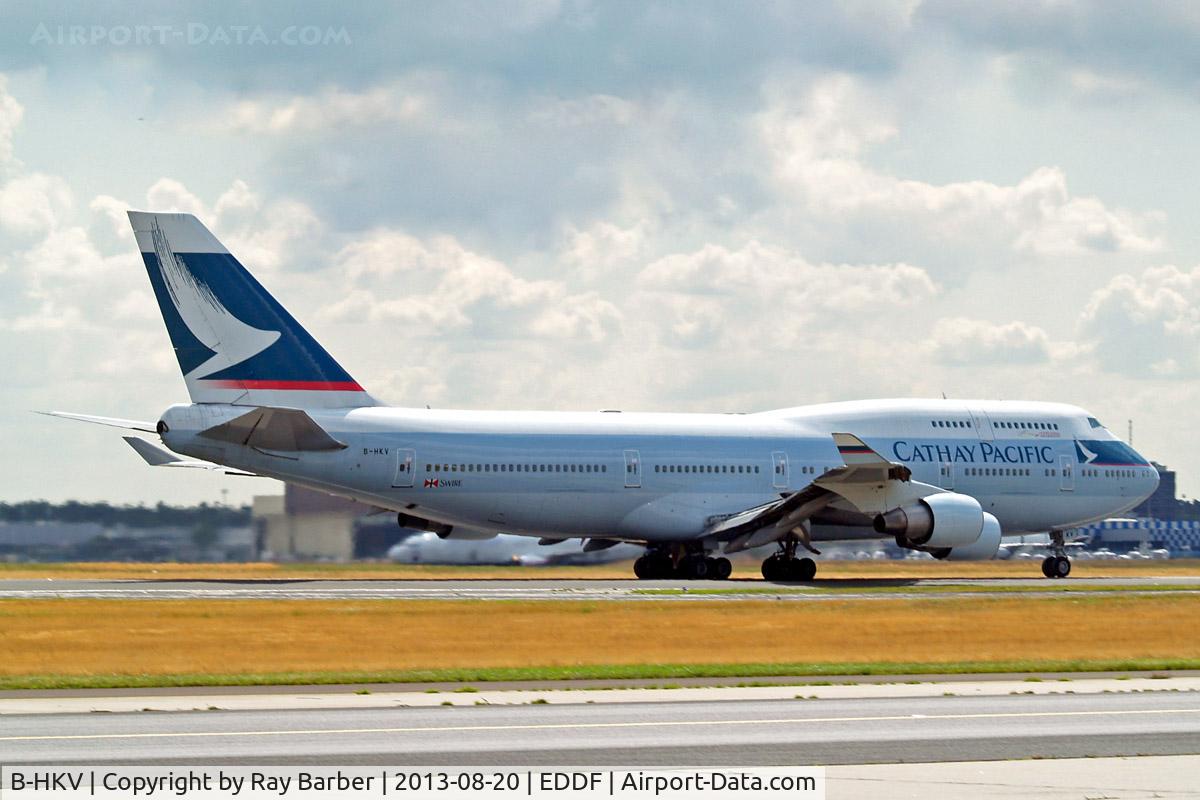 B-HKV, Boeing 747-412 C/N 26552, Boeing 747-412 [26552] (Cathay Pacific Airways) Frankfurt~D 20/08/2013