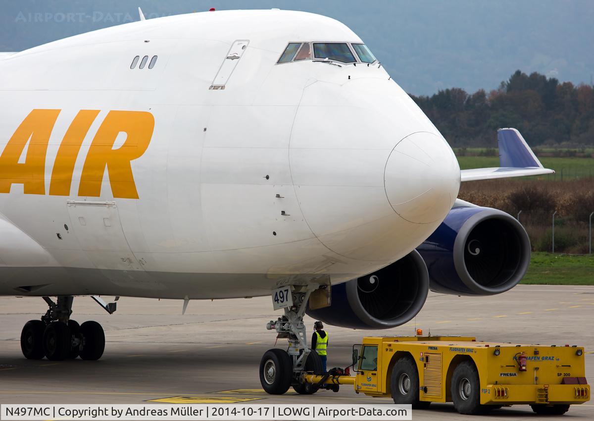 N497MC, 1999 Boeing 747-47UF C/N 29258, One of the two Boeing 747 this day.