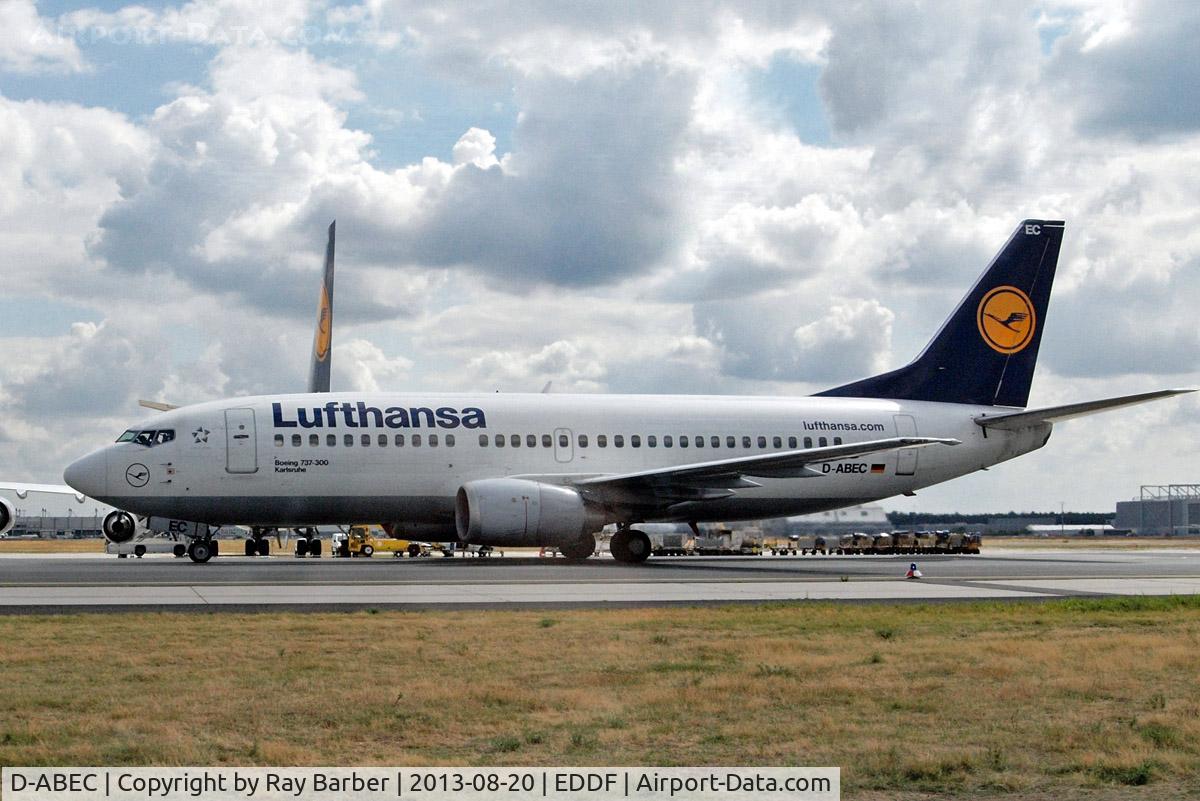 D-ABEC, 1991 Boeing 737-330 C/N 25149, Boeing 737-330 [25149] (Lufthansa) Frankfurt~D 20/08/2013