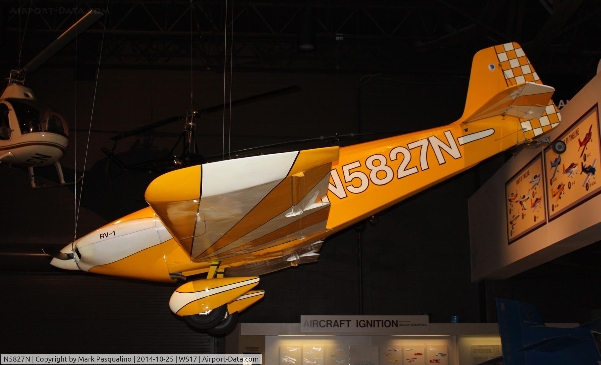 N5827N, 1955 Vans RV-1 C/N 171, Vans RV-1