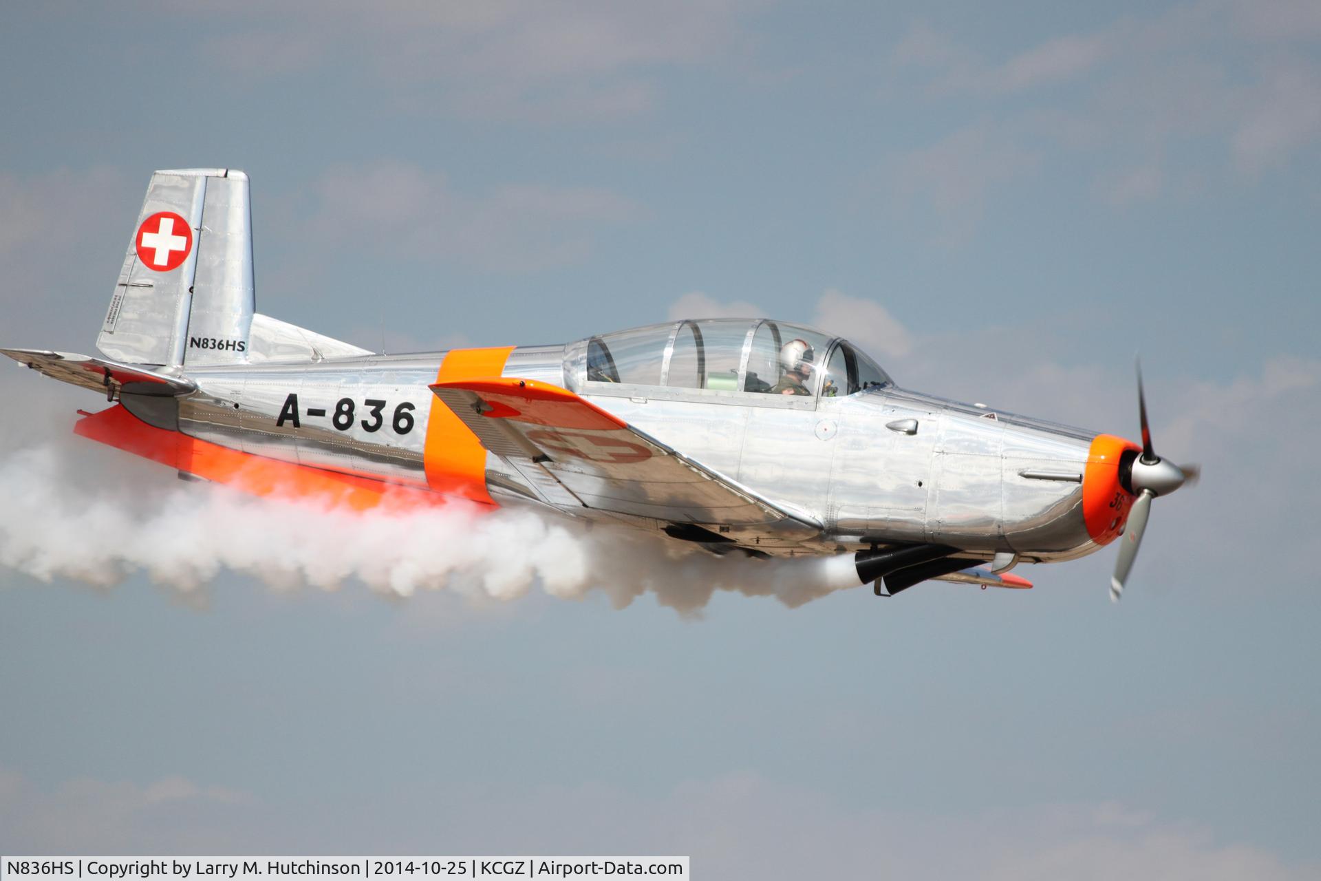 N836HS, 1959 Pilatus P3-05 C/N 474-23, Copperstate Fly-In, Casa Grande AZ October 2014