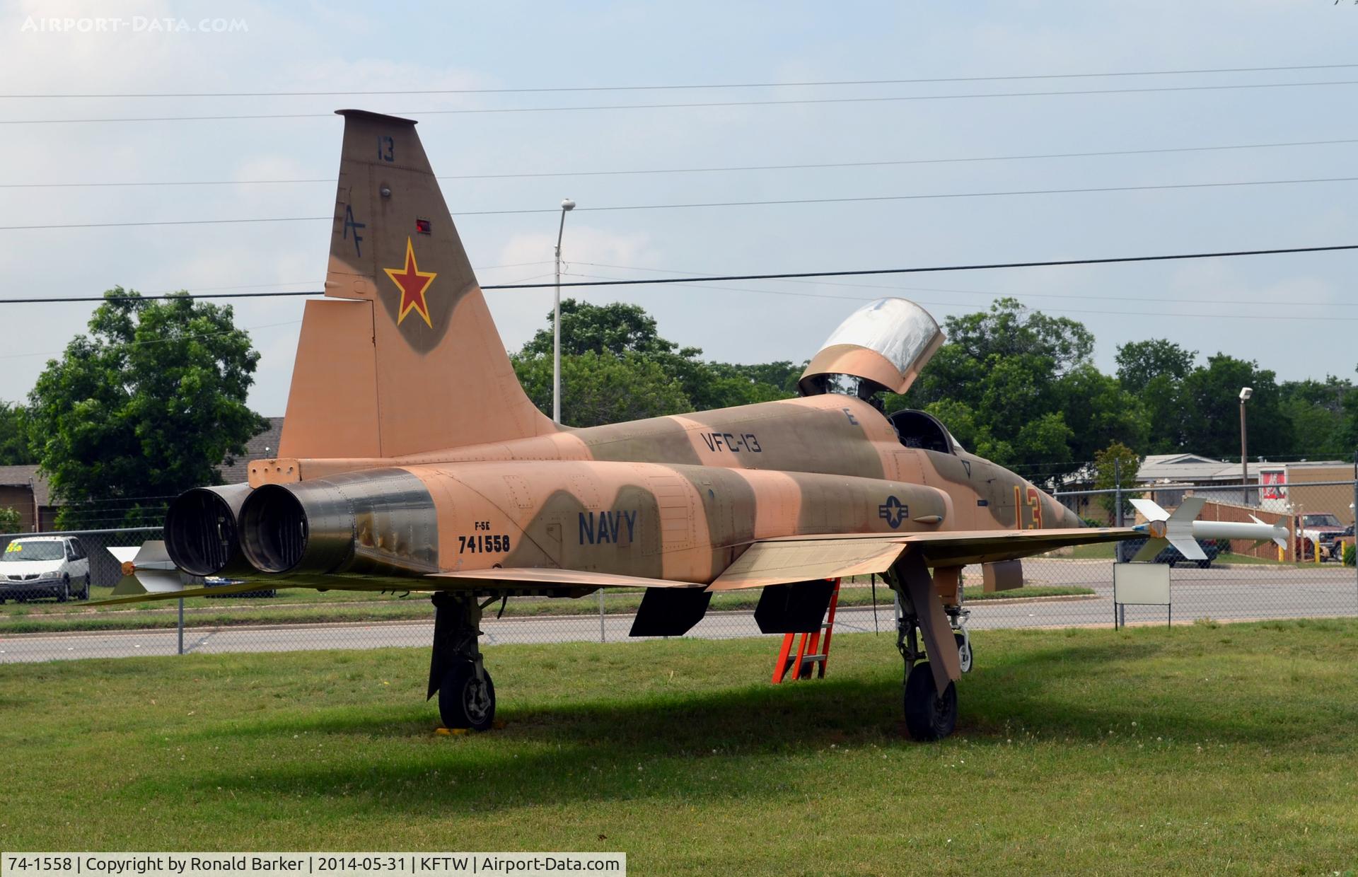 74-1558, 1974 Northrop F-5E Tiger II C/N R.1218, Fort Worth Aviation Museum