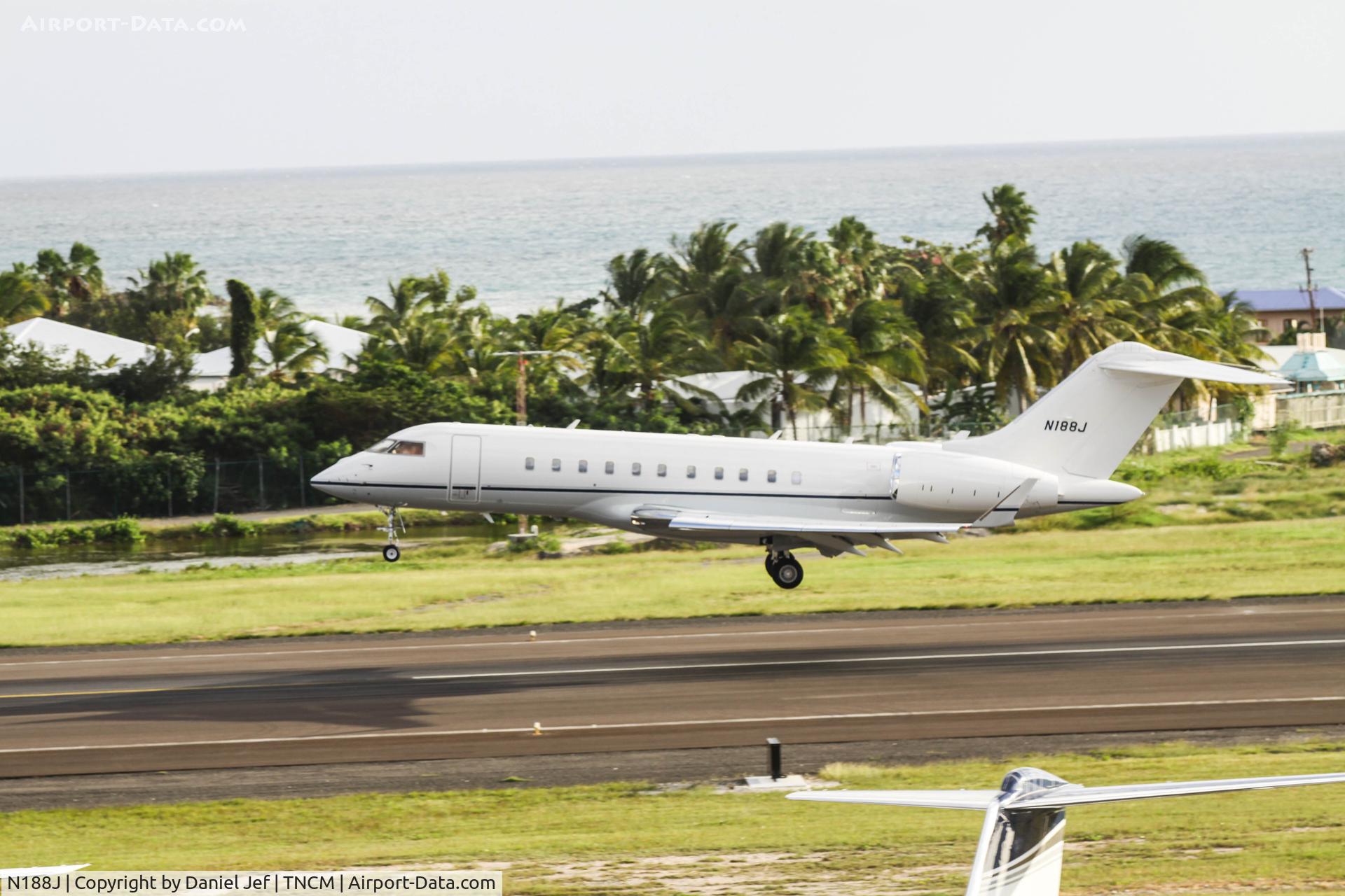 N188J, 2010 Bombardier BD-700-1A11 Global 5000 C/N 9383, N188J