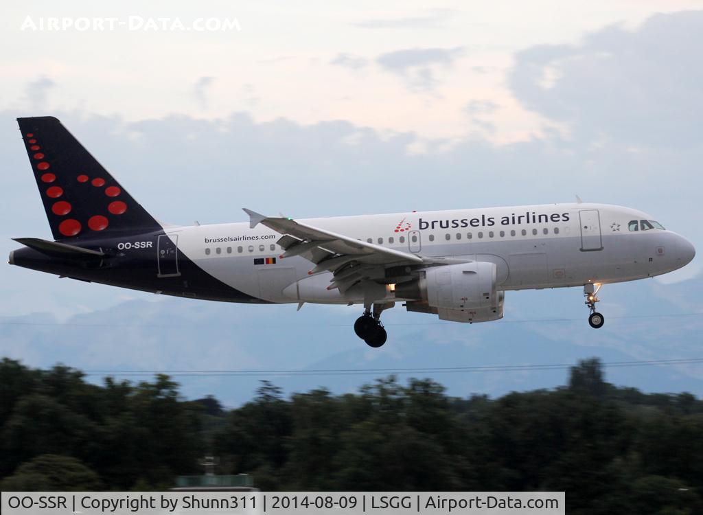 OO-SSR, 2010 Airbus A319-112 C/N 4275, Landing rwy 23