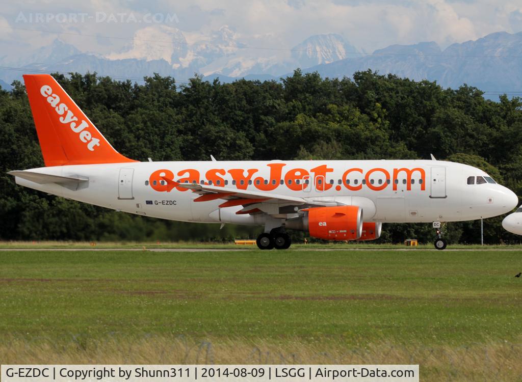 G-EZDC, 2003 Airbus A319-111 C/N 2043, Ready for take off rwy 23