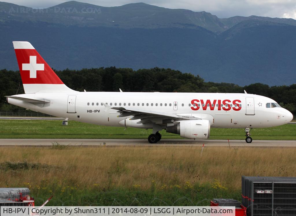 HB-IPV, 1996 Airbus A319-112 C/N 578, Taxiing holding point rwy 23 for departure and with new titles