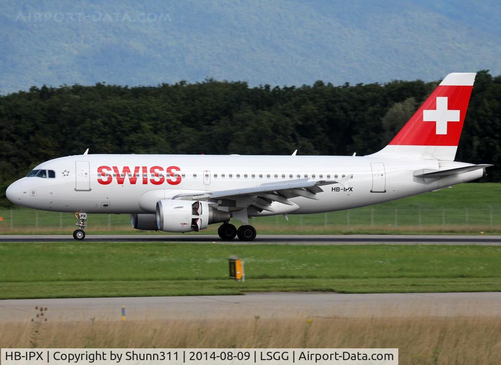 HB-IPX, 1996 Airbus A319-112 C/N 612, Landing rwy 23 with new titles