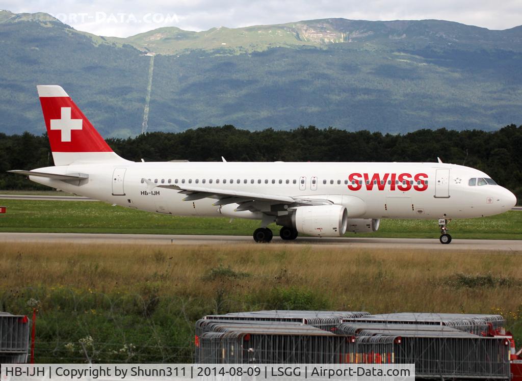 HB-IJH, 1996 Airbus A320-214 C/N 574, Taxiing holding point rwy 23 for departure and with new titles