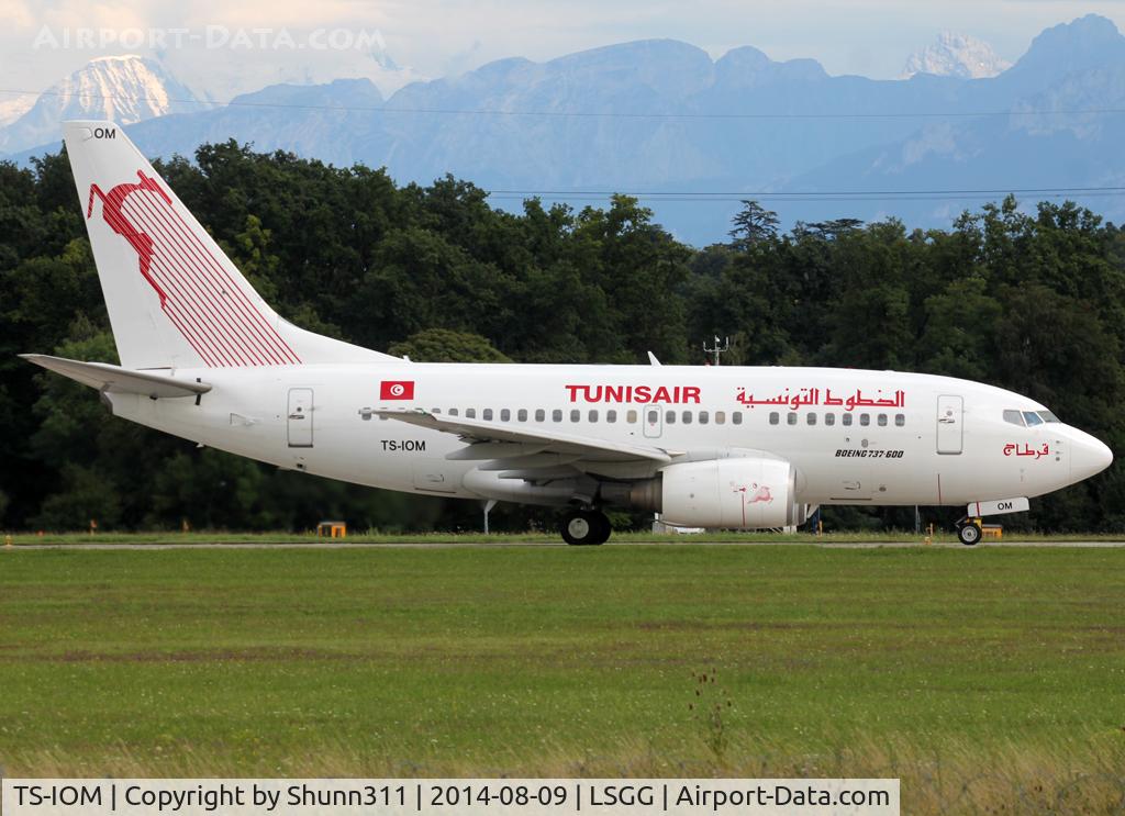 TS-IOM, 1999 Boeing 737-6H3 C/N 29498, Ready for departure rwy 23