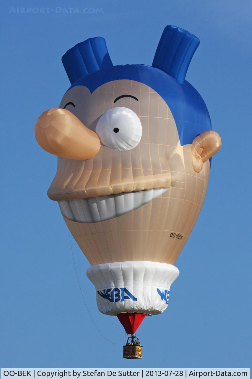 OO-BEK, 2013 Cameron Head 2-120 C/N 11744, Balloon meeting Eeklo 2013.
