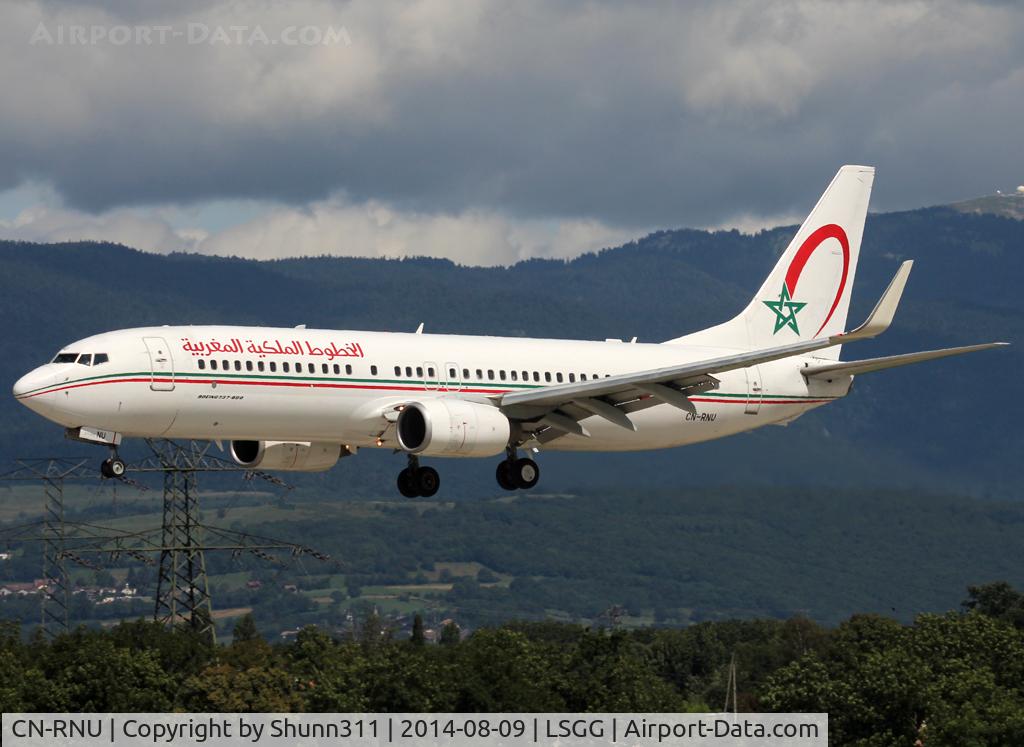 CN-RNU, 2002 Boeing 737-8B6 C/N 28987, Landing rwy 23