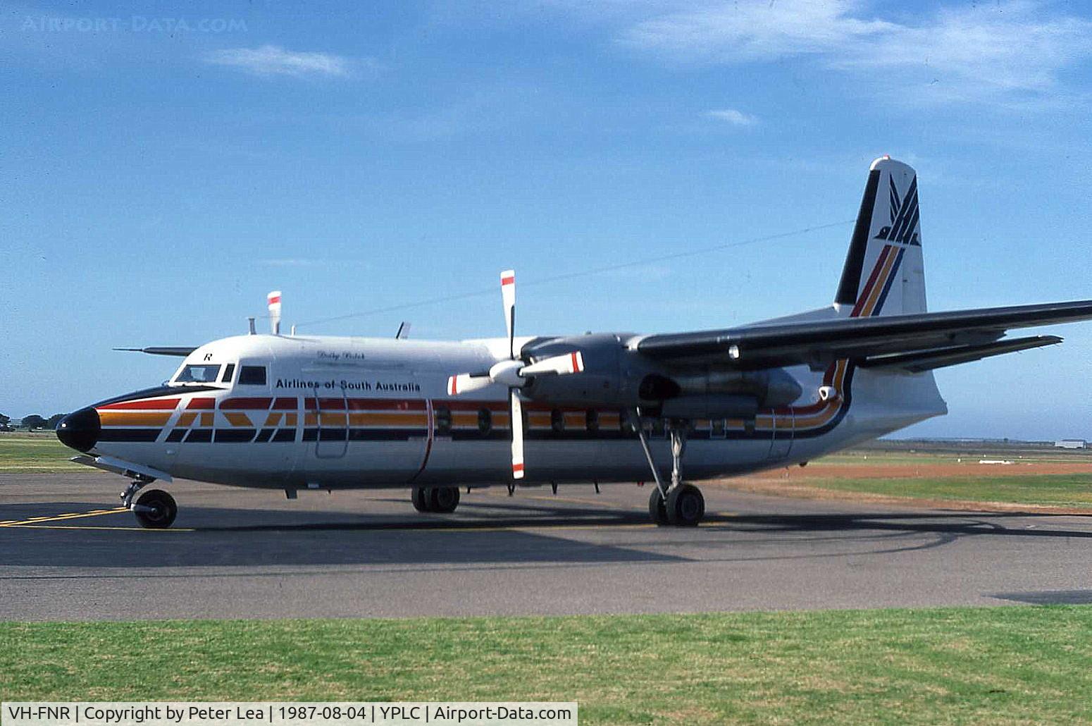 VH-FNR, 1966 Fokker F.27-4108 C/N 10317, Fokker F27 VH-FNR at Port Lincoln Airport
