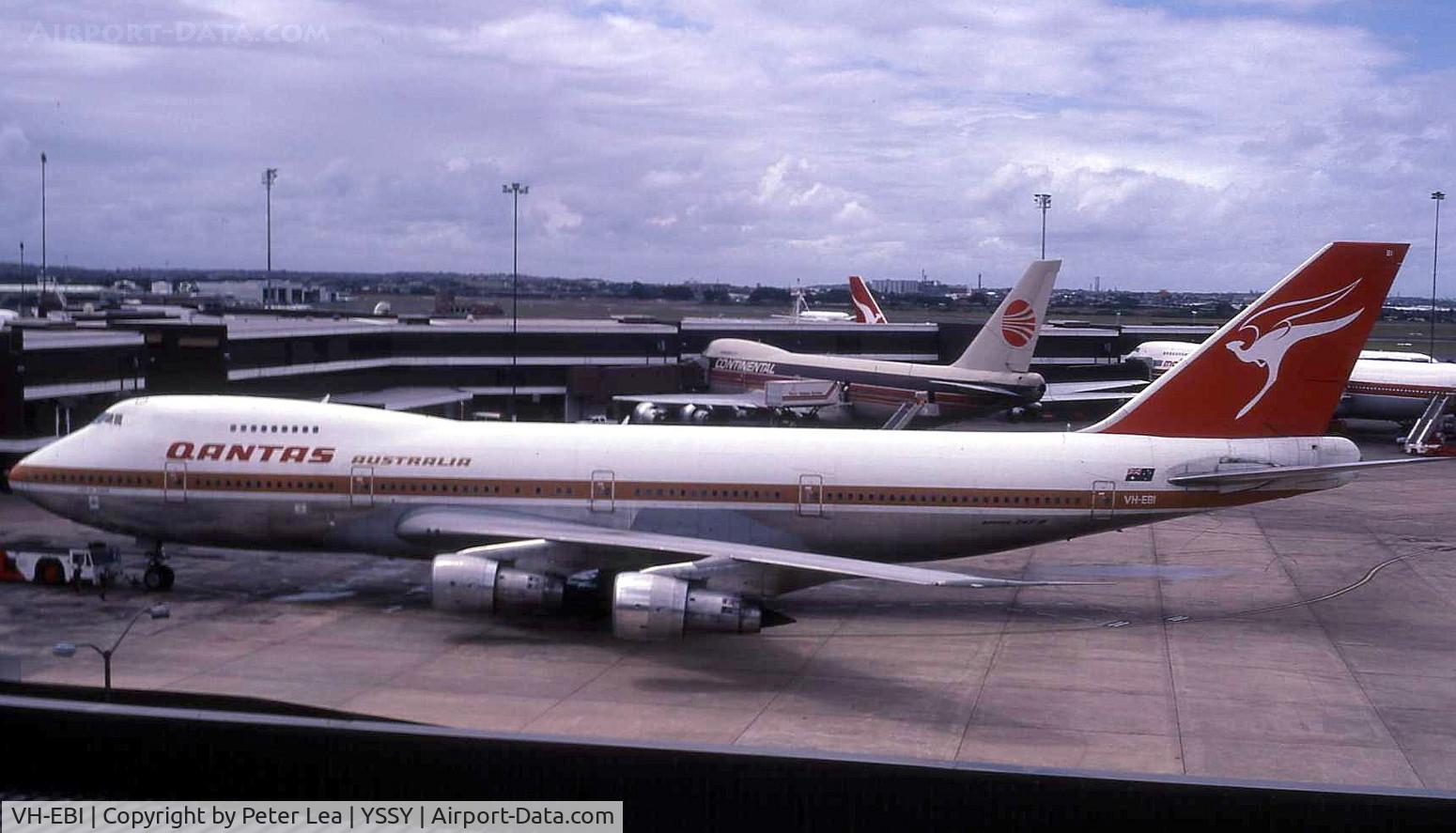 VH-EBI, 2008 Airbus A330-203 C/N 898, Boeing 747-238B VH-EBI at Sydney Airport