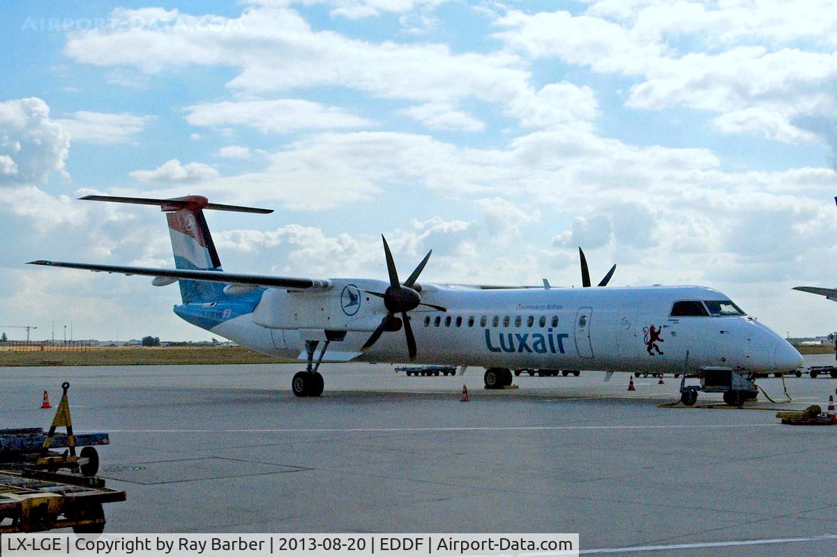 LX-LGE, 2009 De Havilland Canada DHC-8-402Q Dash 8 C/N 4284, de Havilland Canada DHC-8Q-402 [4284] (Luxair) Frankfurt~D 20/08/2013
