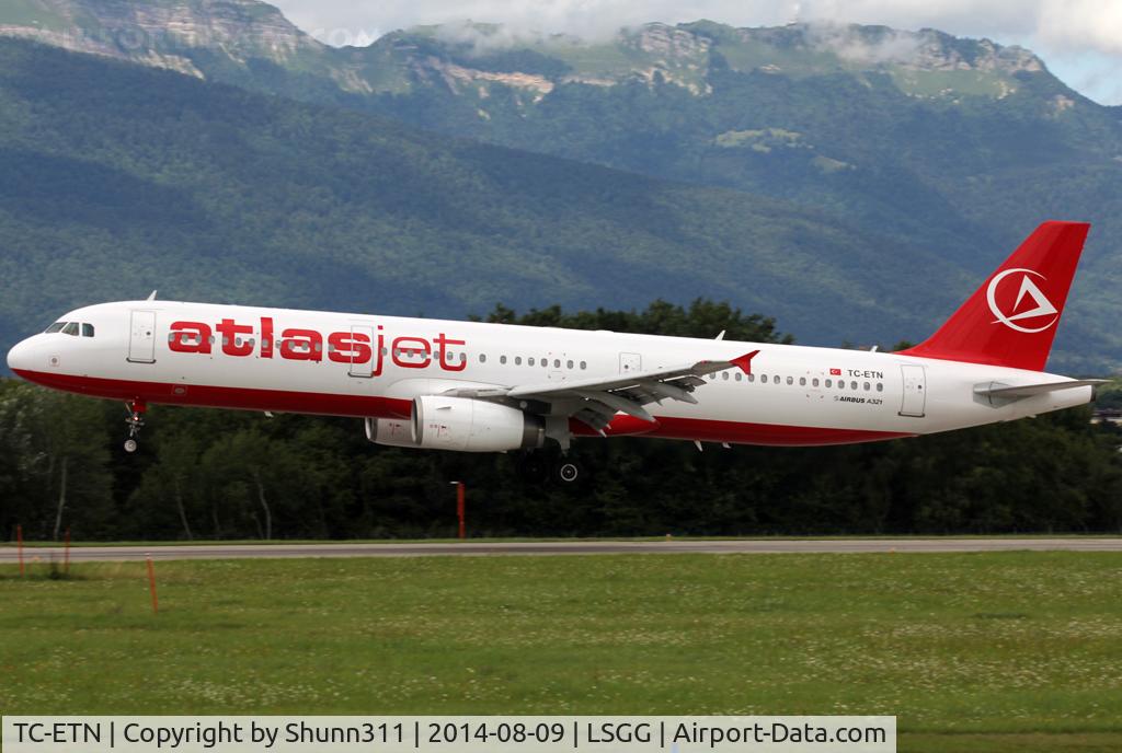 TC-ETN, 1996 Airbus A321-131 C/N 614, Landing rwy 23