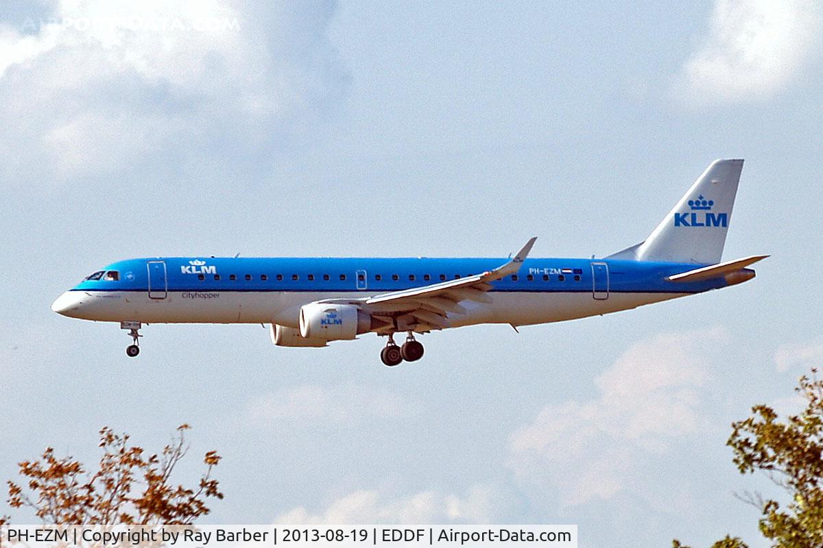 PH-EZM, 2010 Embraer 190LR (ERJ-190-100LR) C/N 19000338, Embraer Emb-190-100LR [19000338] ( KLM cityhopper) Frankfurt~D 19/08/2013