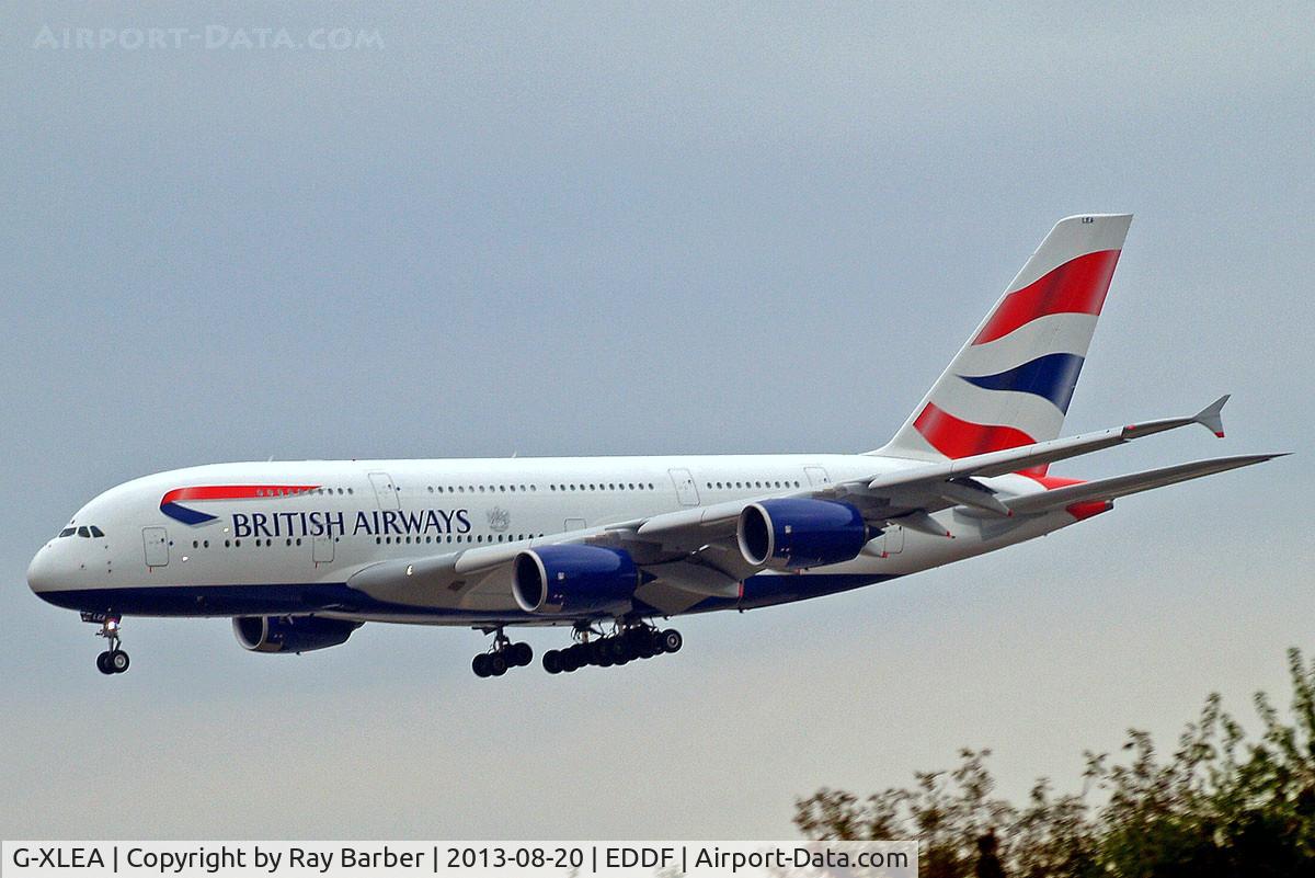 G-XLEA, 2012 Airbus A380-841 C/N 095, Airbus A380-841 [095] (British Airways) Frankfurt~D 20/08/2013