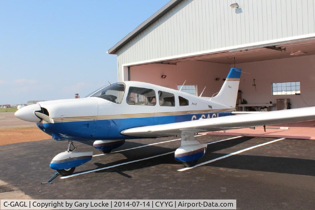 C-GAGL, Piper PA-28-181 C/N 28-8590003, C-GAGL In front of hanger in Charlottetown PEI