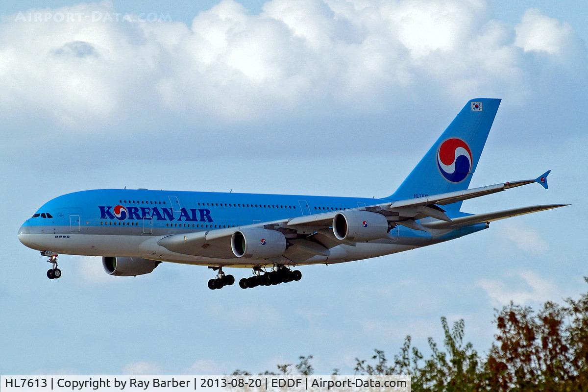 HL7613, 2010 Airbus A380-861 C/N 059, Airbus A380-861 [059] (Korean Air) Frankfurt~D 20/08/2013