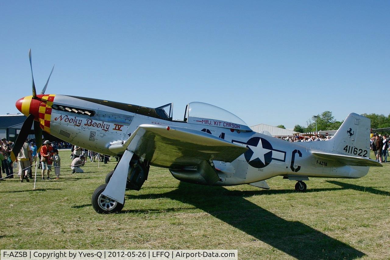 F-AZSB, 1944 North American P-51D Mustang C/N 122-40967, North American P-51D Mustang, La Ferté Alais Airfield (LFFQ) Air show 2012