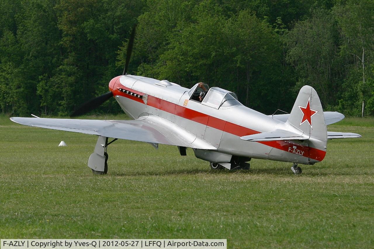 F-AZLY, Yakovlev Yak-3U C/N 172890, Yakovlev YAK 3U, La Ferté Alais Airfield (LFFQ) Air Show 2012