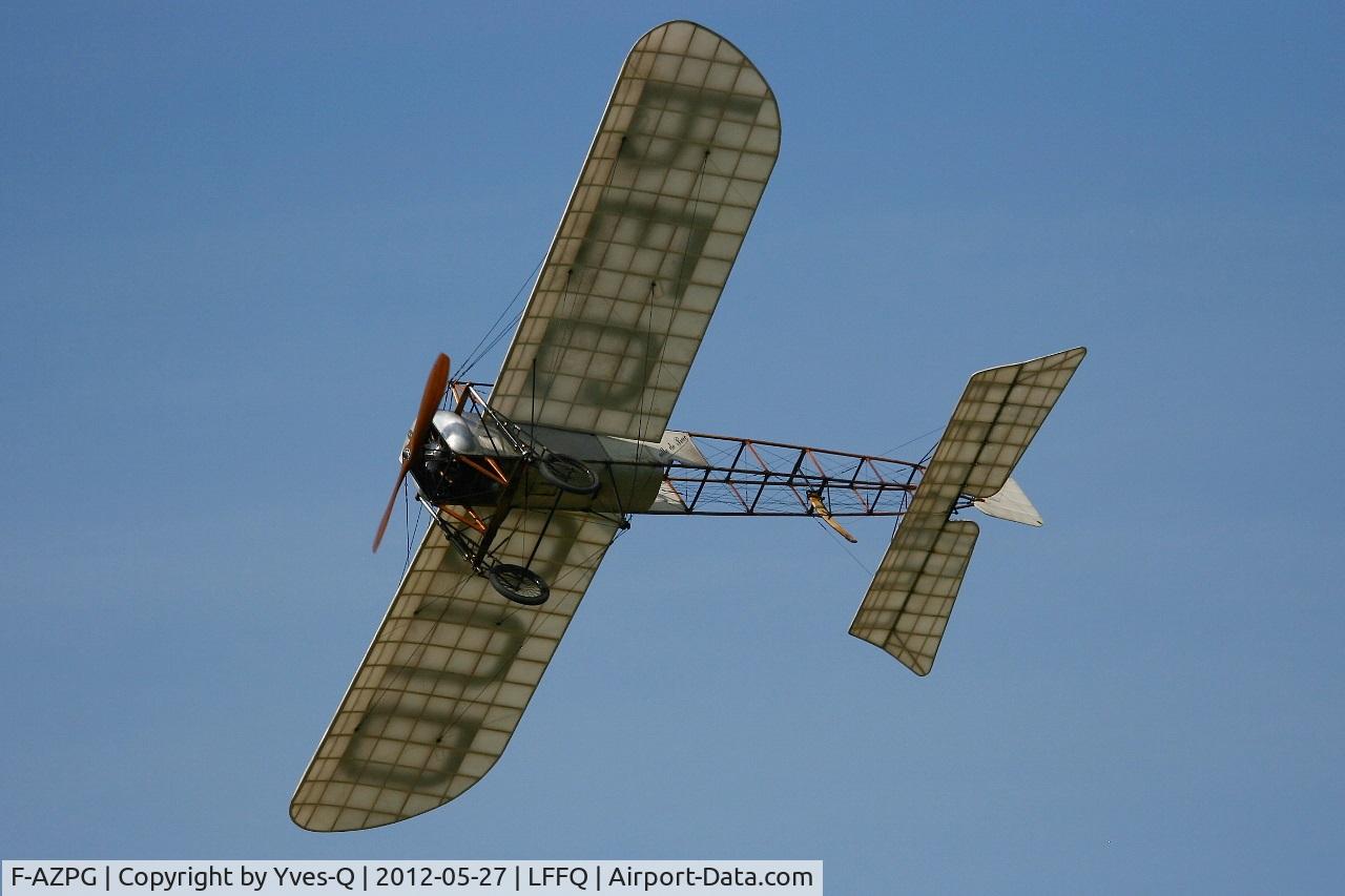 F-AZPG, Bleriot XI-2 Replica C/N SA-29, Blériot XI-2, La Ferté Alais Airfield (LFFQ) Air Show 2012