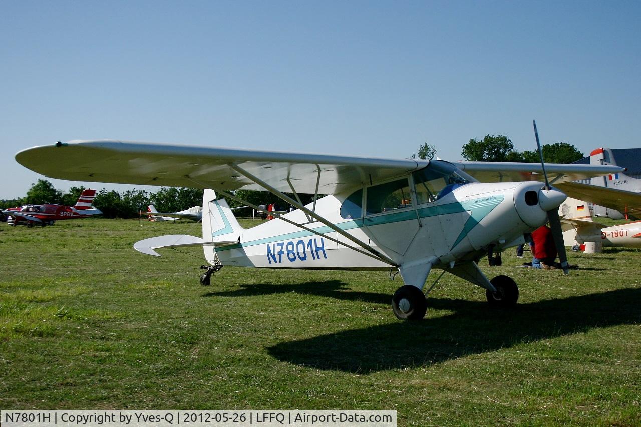 N7801H, 1946 Piper PA-12 Super Cruiser C/N 12-698, Piper PA-12 Super Cruiser, La Ferté-Alais Airfield (LFFQ) Air Show 2012