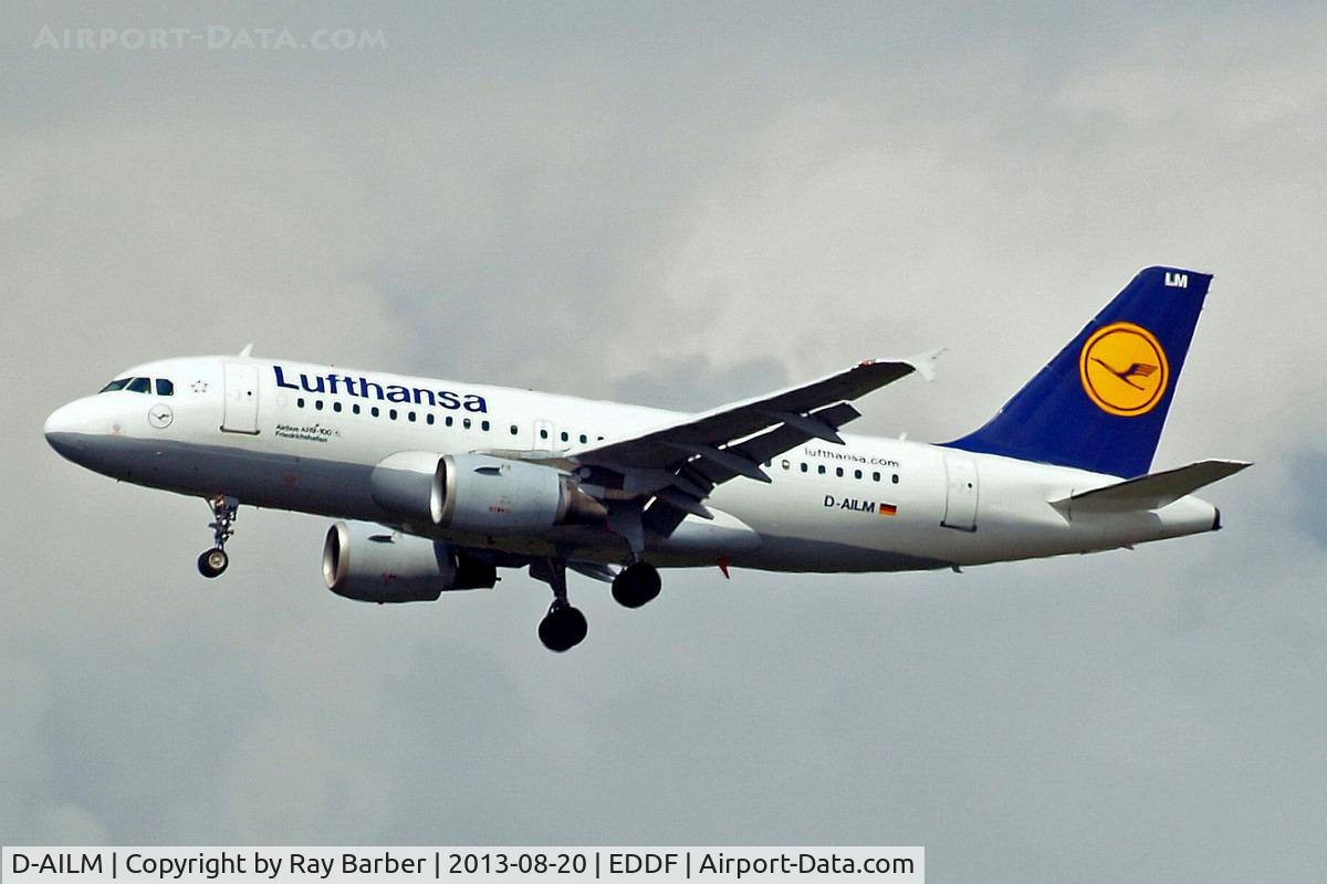 D-AILM, 1997 Airbus A319-114 C/N 694, Airbus A319-114 [0694] (Lufthansa) Frankfurt~D 20/08/2013