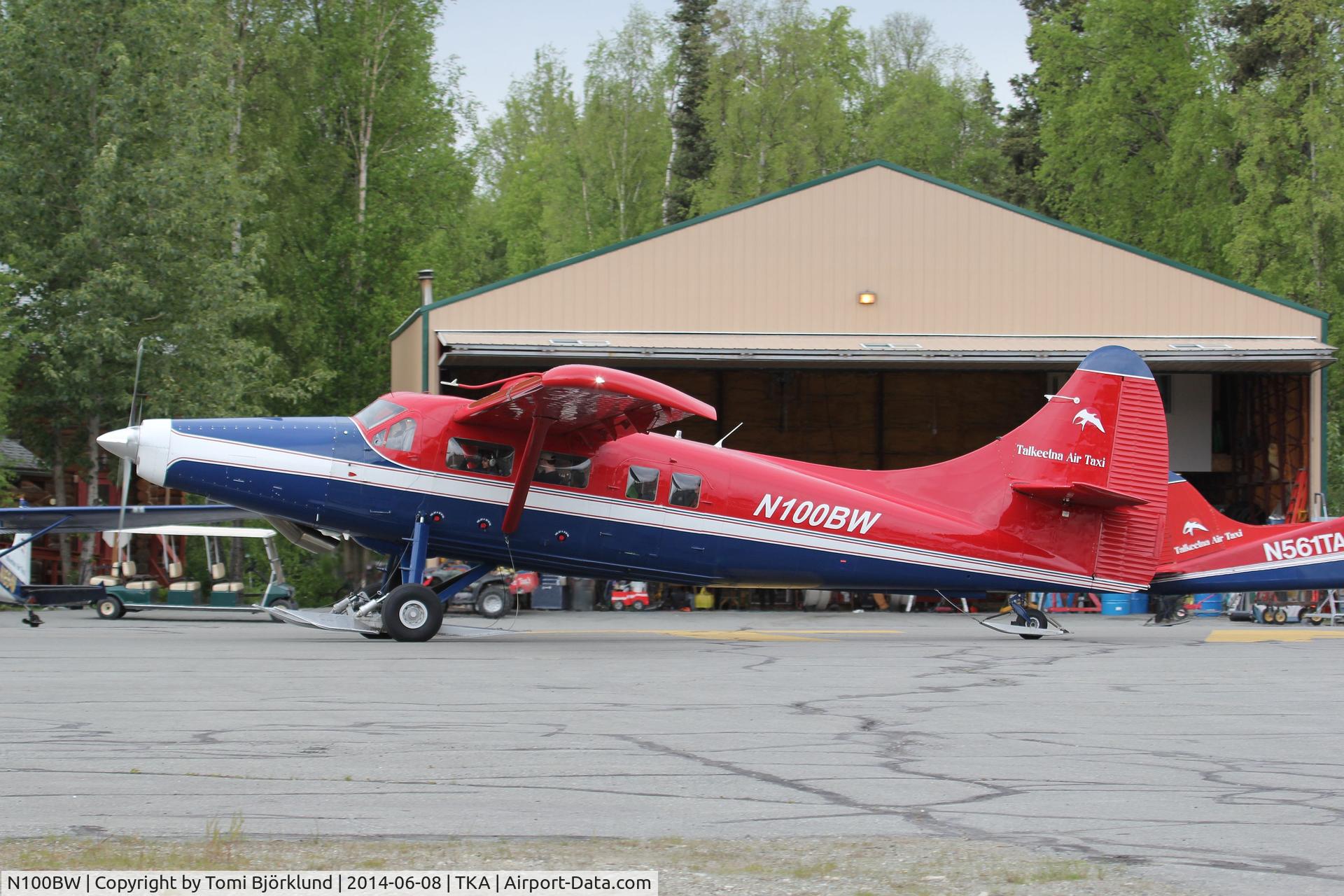 N100BW, 1954 De Havilland Canada DHC-3 Otter Otter C/N 58, Talkeetna airport