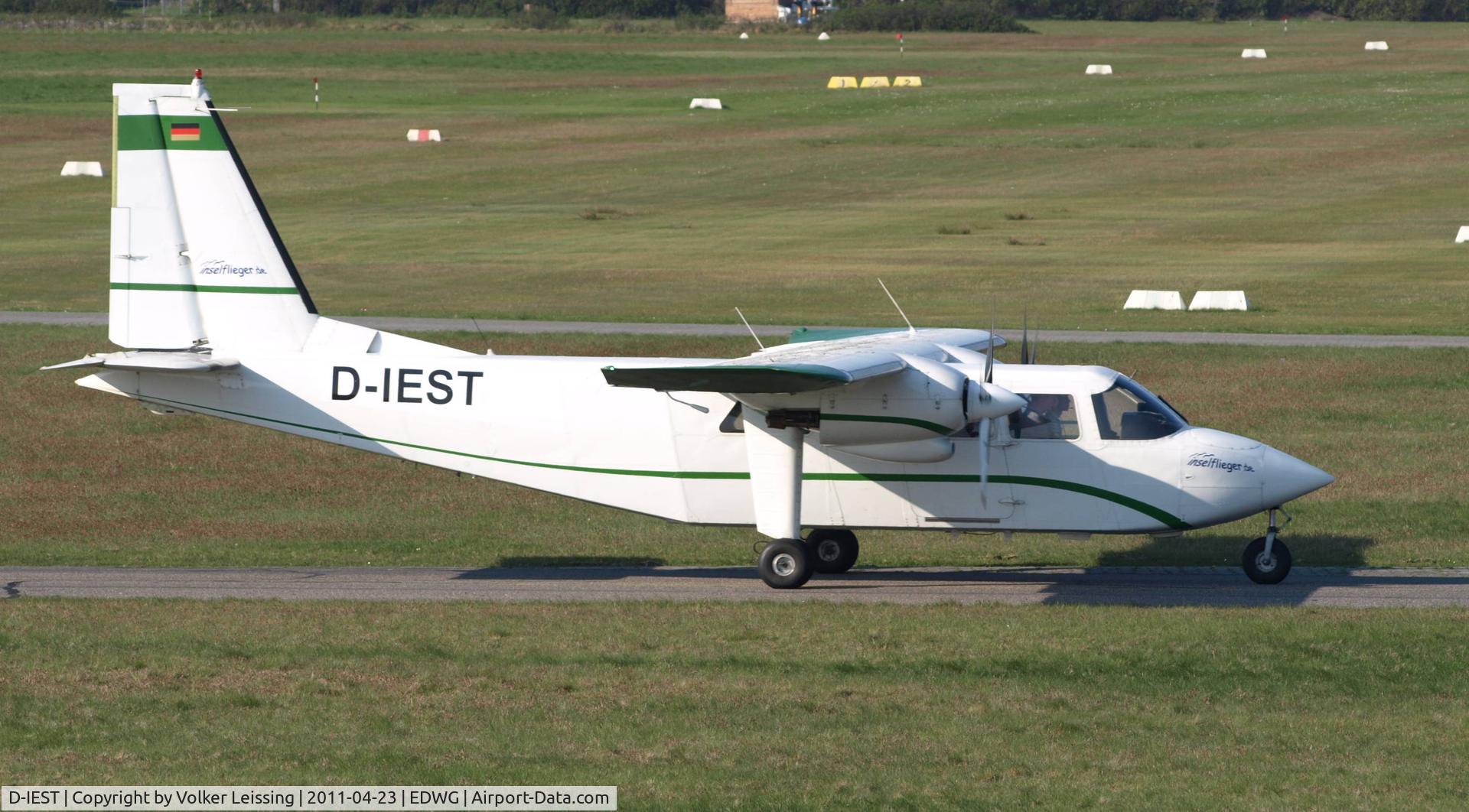 D-IEST, 1991 Pilatus Britten-Norman BN-2B-26 Islander C/N 2253, taxi to the rwy
